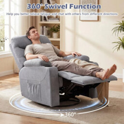 Recliner Chair Rocking Chair With Massage & Heat - thumbnail 3