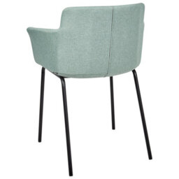 Beliani Set Of 2 Dining Chairs Belfield Fabric Mint Green - thumbnail 5