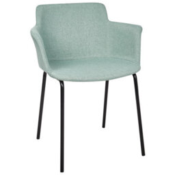 Beliani Set Of 2 Dining Chairs Belfield Fabric Mint Green - thumbnail 6