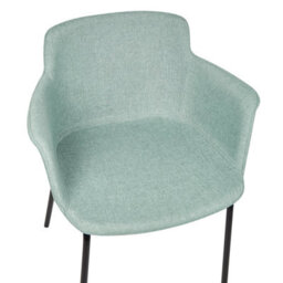 Beliani Set Of 2 Dining Chairs Belfield Fabric Mint Green - thumbnail 7
