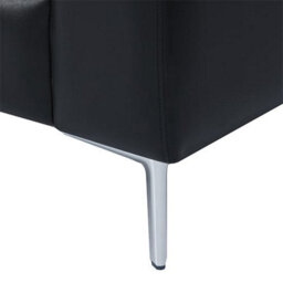 Furniture in Fashion Baltic Faux Leather 2 Seater Sofa In Black - thumbnail 9