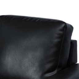 Furniture in Fashion Baltic Faux Leather 2 Seater Sofa In Black - thumbnail 7