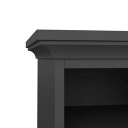 Wyld Haus Osaka Farmhouse Dark Grey Wooden Bedside Table 2 Drawers - thumbnail 9