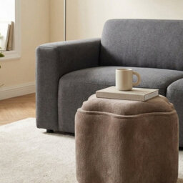 Garden Greatness Curvy Chenille Storage Ottoman With Tray Top - thumbnail 3