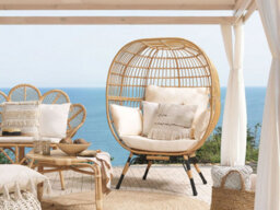 Beliani Garden Chair Veroli Pe Rattan Beige - thumbnail 2