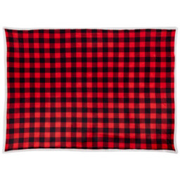 Beliani Blanket Liquorice 150 X 200 Cm Red - thumbnail 4