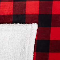 Beliani Blanket Liquorice 150 X 200 Cm Red - thumbnail 6