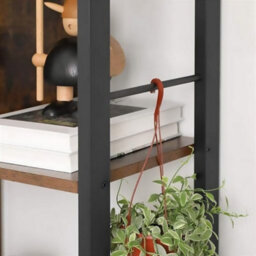 Songmics Bookshelf, Industrial Bookcase, Floor Standing Bookcase, Large 4-Tier Storage Rack In Living Room Office Study - thumbnail 4