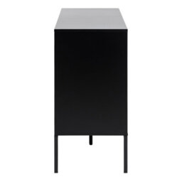 Furniture To Go Seaford 1 Door 3 Drawer Small Sideboard In Black & Oak - thumbnail 3