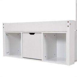 Abrihome Multifunctional 3Ft Kids Bed With Usb Port & Storage, White Daybed, No Mattress - thumbnail 8