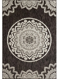 Homeart Outdoor Indoor Rug, Easy Clean, Uv Weather Resistant Rug For Patio, Gardenmandala-D.natural,cream, 120X170Cm - thumbnail 3