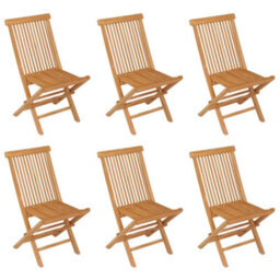 Berkfield 7 Piece Garden Dining Set Solid Teak Wood - thumbnail 7