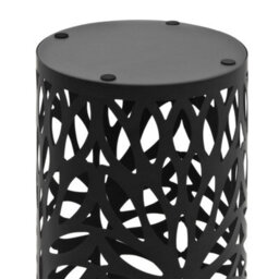 Vidaxl Umbrella Stand Leaves Steel Black - thumbnail 4