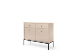 Arte Elegant Mono Sideboard Cabinet H830mm W1040mm D390mm In Beige - Versatile Storage With Modern Flair - thumbnail 3