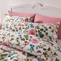 OHS Spring Duvet Cover Set Reversible Bedding Quilt Pillowcase, White - Double - thumbnail 2