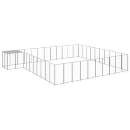 Berkfield Dog Kennel Silver 31.46 M2 Steel
