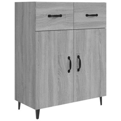 Berkfield Classic Sideboard Grey Sonoma 69.5X34X90 Cm Engineered Wood - image 1