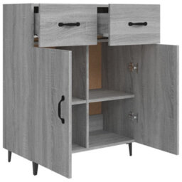 Berkfield Classic Sideboard Grey Sonoma 69.5X34X90 Cm Engineered Wood - thumbnail 7