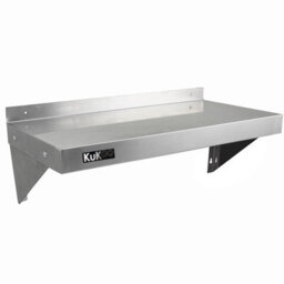 MonsterShop 2Xkukoo Commercial Stainless Steel Shelves Kitchen Wall Shelf Catering Corrosion Resistant & Free Microfiber Cloths 900mmx300mm - thumbnail 6