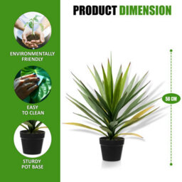 Crystals 50Cm Artificial Agave Tree  Fake Potted Plant For Indoor Décor - thumbnail 2