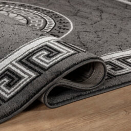 Grey Abstract Pattern Rug Living Room Extra Large Area 80X150 Cm Non Slip Carpet Master Bedroom Rugs - thumbnail 3