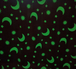 Homes & Linen Glow In The Dark Fleece Blanket Throw With Moons And Stars Pattern Super Soft Blanket For All Seasons Stars Grey, 100 X 150Cm - thumbnail 3
