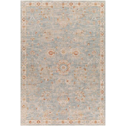 Livabliss Avant Garde-Vintage Beige Blue Brown Traditional Boho Fringe Living Dining Bedroom Rug 200 X 290 Cm Easy Care, Non Shedding - thumbnail 2