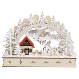 Beliani Christmas Decoration Led Goksjo 33 Cm Light Brown - thumbnail 6