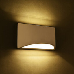 Harper Living White Art Deco Large Plaster Indoor Wall Light (30 X 14 X 10Cm) - thumbnail 6
