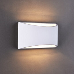 Harper Living White Art Deco Large Plaster Indoor Wall Light (30 X 14 X 10Cm) - thumbnail 7