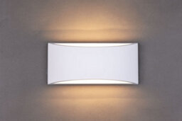 Harper Living White Art Deco Large Plaster Indoor Wall Light (30 X 14 X 10Cm) - thumbnail 1