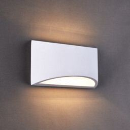 Harper Living White Art Deco Large Plaster Indoor Wall Light (30 X 14 X 10Cm) - thumbnail 8