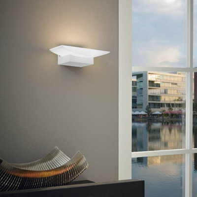 Eglo Metrass Led Plastic/aluminium White Uplighter Wall Light - image 1