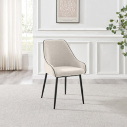 Furniturebox Uk Lulworth Whitewashed Wood Dining Table 4 Cream Beaumont Chairs - thumbnail 9