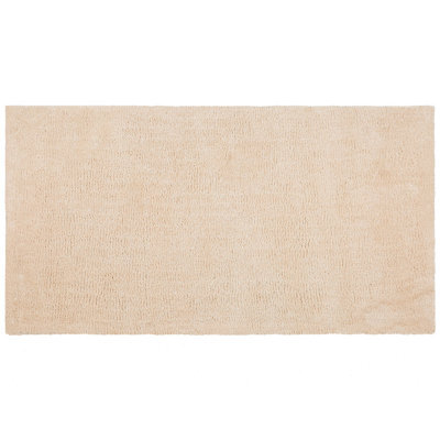 Beliani Shaggy Rug Demre Light Beige 80 X 150 Cm - image 1