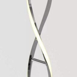 Artika Chrome Swirl Led Floor Lamp 1750 Lumens Modern Dimmable Standing Light - thumbnail 3