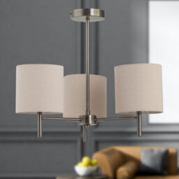 First Choice Lighting Set Of 2 Brea - Antique Brass Light Fittings With Natural Linen Shades - thumbnail 4