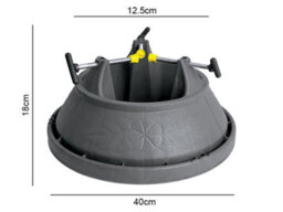 Garden Pride Grey Round Plastic Christmas Tree Stand - The Volcano 7 - thumbnail 2