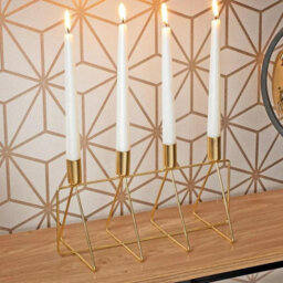 Urbn-Living 4 Four Tapered Candles - Candle Holder - thumbnail 5
