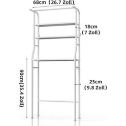Over Toilet Storage Rack 3-Tier Bathroom Laundry Washing Machine Shelf Organizer - thumbnail 2