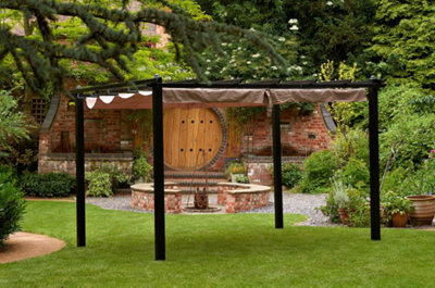 Glendale Garden & Leisure Glendale Seville Gazebo 4X3M Mocha - image 1