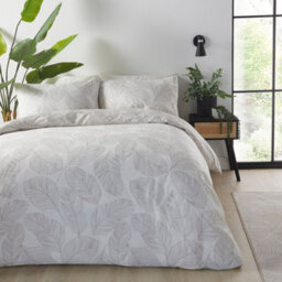 Fusion Matteo Botanical Print Natural Duvet Cover Set - thumbnail 4