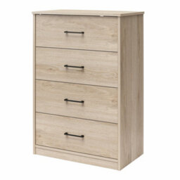 Dorel Brez Build Pearce 4 Drawer Dresser Light Oak Look - thumbnail 6