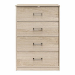 Dorel Brez Build Pearce 4 Drawer Dresser Light Oak Look - thumbnail 4