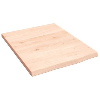 Berkfield Wall Shelf 40X50X2 Cm Untreated Solid Wood Oak - image 1