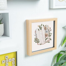 "Nicola Spring 8 X 8"" Photo Frame - Light Wood - 3D Photo Frame Picture Frame Box Portrait Display Case (22.5 X 22.5Cm)" - thumbnail 6