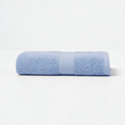 Homescapes Turkish Cotton Light Blue Hand Towel - thumbnail 4