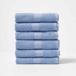 Homescapes Turkish Cotton Light Blue Hand Towel