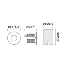 Luminosa Lighting Luminosa Grund Recessed Outdoor Ground Light , Led, Ip67 - thumbnail 2