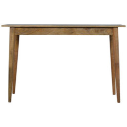 Artisan Furniture Solid Wood 2 Drawer Nordic Writing Desk, Beige - thumbnail 8